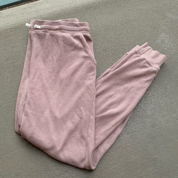 Pact Pants - PACT Mauve 100% Organic Cotton Waffle Joggers